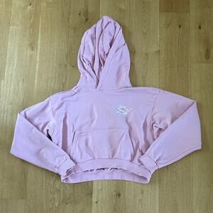 Boys Lie Oversized Hoodie No Smoke Without Fire Size OS in Pink and Red